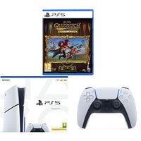 Sony PlayStation 5, DualSense Wireless Controller (White) & Harry Potter: Quidditch Champions Deluxe Edition Bundle