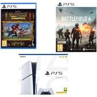 Sony PlayStation 5, Battlefield 6 & Harry Potter: Quidditch Champions Deluxe Edition Bundle, White