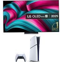 80"-84" Lg C5 83" OLED evo AI 4K HDR Smart TV 2025 (OLED83C54LA) & PlayStation 5 (Digital Edition) Bundle