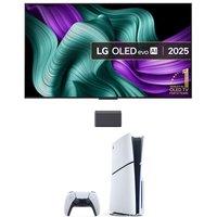 65 Lg C5 OLED evo AI 4K HDR Smart TV 2025 & PlayStation 5 Bundle, Black,Silver/Grey