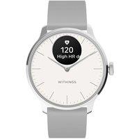 Withings ScanWatch Light Hybrid Smart Watch - Pearl White, 37 mm, White,Silver/Grey