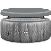 WAVE The Atlantic Inflatable Hot Tub - Grey Rattan