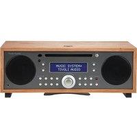 Tivoli Music System+ Bluetooth All-in-One Traditional Hi-Fi System - Cherry & Metallic Taupe, Silver/Grey,Brown