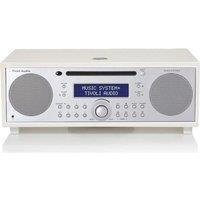 Tivoli Music System+ Bluetooth All-in-One Traditional Hi-Fi System - White & sliver, Silver/Grey,White