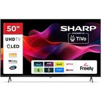 50" SHARP 4T-C50HM5245KB Smart 4K Ultra HD HDR QLED TV, Black