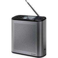 SHARP Osaka DR-P530 Portable DABﱓ Bluetooth Radio - Storm Grey, Silver/Grey