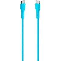 Ttec USB-C to USB-C Cable - 1.2 m, Neon blue, Blue