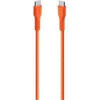 Ttec USB-C to USB-C Cable - 1.2 m, Neon orange, Orange