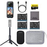 INSTA360 X3 4K Ultra HD 360 Action Camera & Accessory Bundle - Black, Black