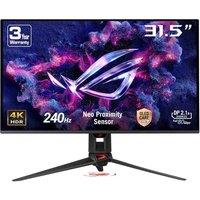 ASUS ROG Swift PG32UCDMR 4K Ultra HD 31.5" QD-OLED Gaming Monitor - Black, Black