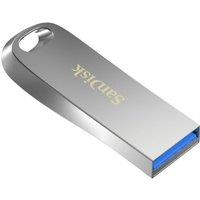SANDISK Ultra Luxe USB 3.2 Memory Stick - 64 GB, Silver, Silver/Grey