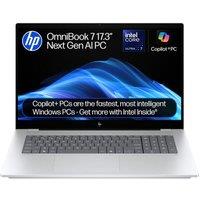 HP OmniBook 7 NGAI 17.3 Refurbished Laptop - IntelCore Ultra 7, 1 TB SSD, 32GB RAM, Silver (Excellent Condition), Silver/Grey