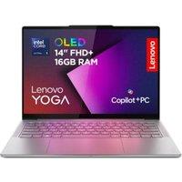 LENOVO Yoga Slim 7 14 Refurbished Laptop, Copilot PC - IntelCore Ultra 5, 512 GB SSD, Grey (Very Good Condition), Silver/Grey