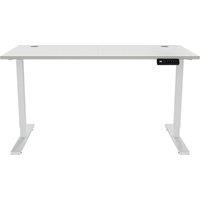Zen Elevate 120 Electric Standing Desk - White, White
