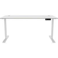 Zen Elevate 140 Electric Standing Desk - White, White