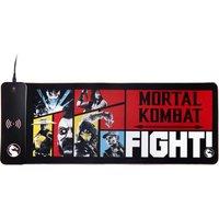 NUMSKULL Mortal Kombat Qi Wireless Charging Gaming Mouse Mat - Black & Red