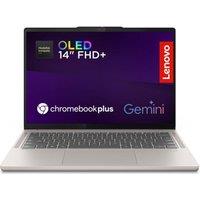 LENOVO Refurbished Chromebook Plus 14" - MediaTek Kompanio Ultra 910, 256 GB UFS, Grey (Excellent Condition), Silver/Grey
