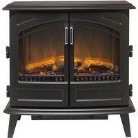 DIMPLEX Cassia RTOFSTV20 Optiflame Electric Stove Fireplace - Matte Black, Black