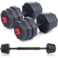 UMBRO 19-Piece Dumbbell Set - Black, Black