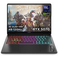 HP OMEN Transcend 14-fb1509na 14 Refurbished Gaming Laptop - IntelCore Ultra 9, RTX 5070, 1 TB SSD (Excellent Condition), Black