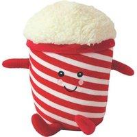 AROMA HOME Poppy Popcorn Microwavable Hottie, White,Red