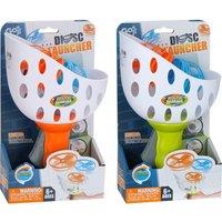 GOJI GDISC26 Disc Launcher Set - Green & Orange, Green,Orange