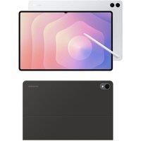 Samsung Galaxy Tab S11 Ultra 14.6" Tablet (256 GB) & Ultra Slim AI Book Cover Keyboard Case Bundle, Silver/Grey