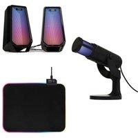 RED5 Zodiac Illuminated Gaming Bundle, Black