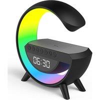 RED5 Light Up Wireless Charging Alarm Clock Speaker - Black, Black