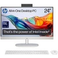 HP 24-cr2002na 23.8 Refurbished All-in-One PC - Intel Core Ultra 5, 1 TB SSD, White (Very Good Condition), White