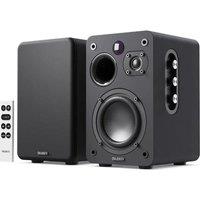 MAJORITY D70X Active Bluetooth Bookshelf Speakers - Black, Black