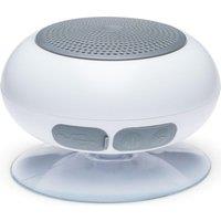 RED5 Portable Bluetooth Light Up Shower Speaker - White, White