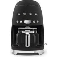 SMEG DCF02BLMUK 50s Style Filter Coffee Machine - Matte Black, Black