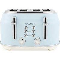 Salter Retro EK5739BLU 4-Slice Toaster - Blue, Blue