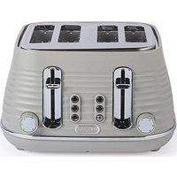 SALTER Ripple EK5743TPE 4-Slice Toaster - Taupe, Silver/Grey