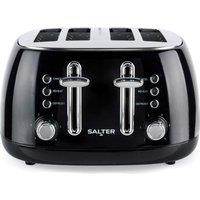 Salter Boston EK6558MW 4-Slice Toaster - Black, Black
