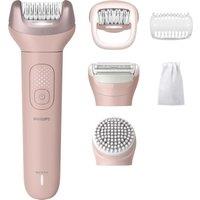 PHILIPS BRE718/00 Series 8000 Wet & Dry Epilator Lyche Pink, Pink