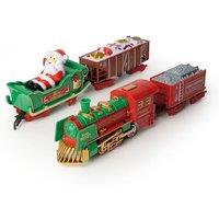 MENKIND 127073 Christmas Tree Train Set, Green,Red