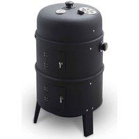 TOWER T978573 2 in 1 Smoker & Charcoal Grill - Black