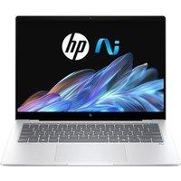 HP OmniBook X 14 Refurbished Laptop, Copilot PC - Snapdragon X Plus, 512 GB SSD, Silver (Very Good Condition), Silver/Grey