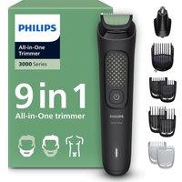 PHILIPS Series 3000 9-in-1 MG3945/15 Multi Grooming Trimmer - Black & Silver, Black,Silver/Grey