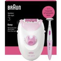BRAUN Silk-pil Series 3 3-202 Epilator - Pink, Pink