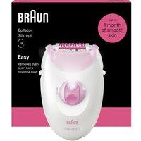 BRAUN Silk-pil Series 3 3-000 Epilator - White & Pink, White,Pink