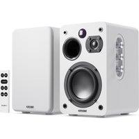 MAJORITY D70X Active Bluetooth Bookshelf Speakers - White, White