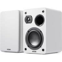 MAJORITY D70X Passive Bookshelf Speakers - White, White