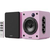 MAJORITY D50X Bluetooth Bookshelf Speakers - Pink, Pink