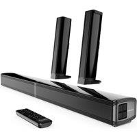Oakcastle SB80 Split Soundbar 2.2 Wireless Compact Sound Bar - Black, Black