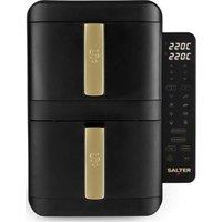 Salter Alchemy VertiCook Ultra EK6642BG 9L Dual Air Fryer - Black, Black,Gold