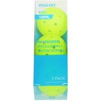 VOLLINT Outdoor Pickleball Balls - Pack of 3, Blue,Yellow