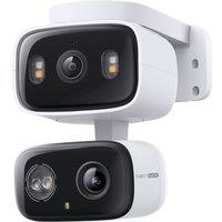 TP-LINK Tapo C246D Dual Lens Pan-Tilt 2K WiFi Security Camera, Black,White